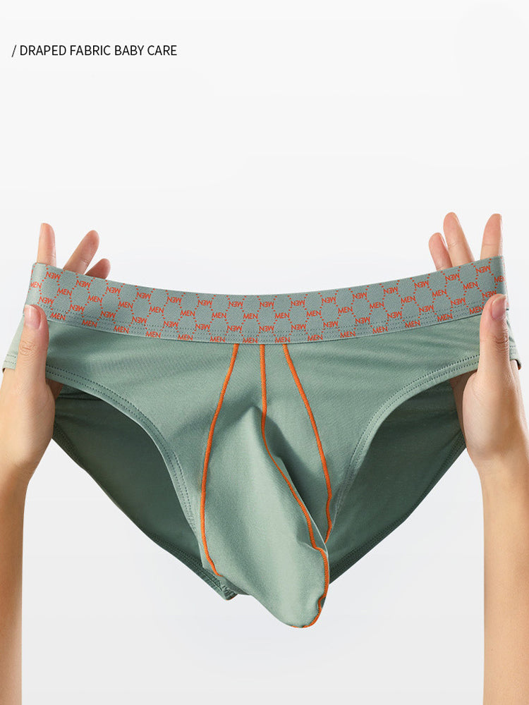 3 Pack Men's Sexy Large Pouch Breathable Comfortable Cotton Briefs