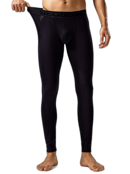 Seobean Men's Thin Autumn and Winter Essential Thermal Underwear Long Pants