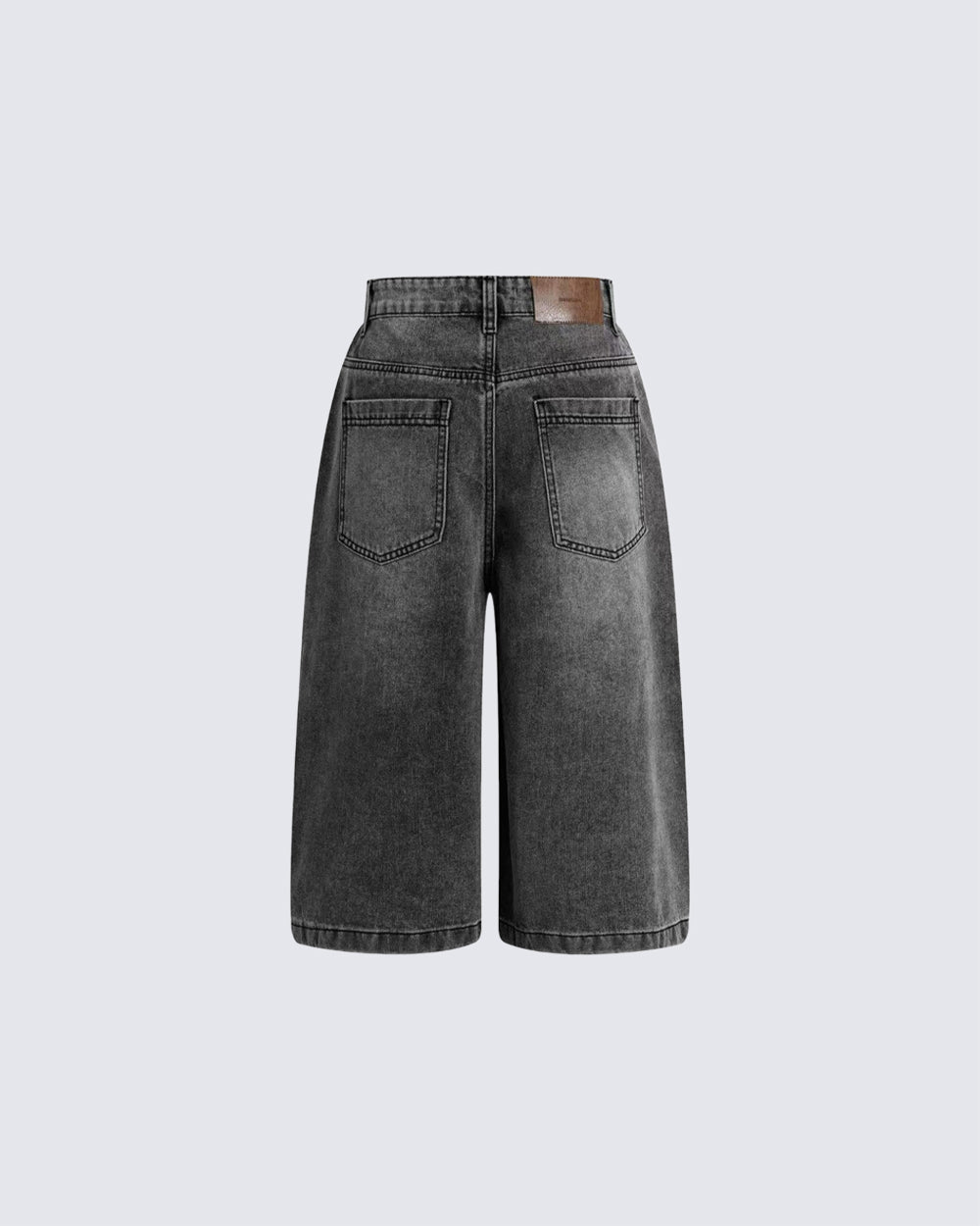 KIIKIO High Street Washed Panel Deconstructed Denim Shorts