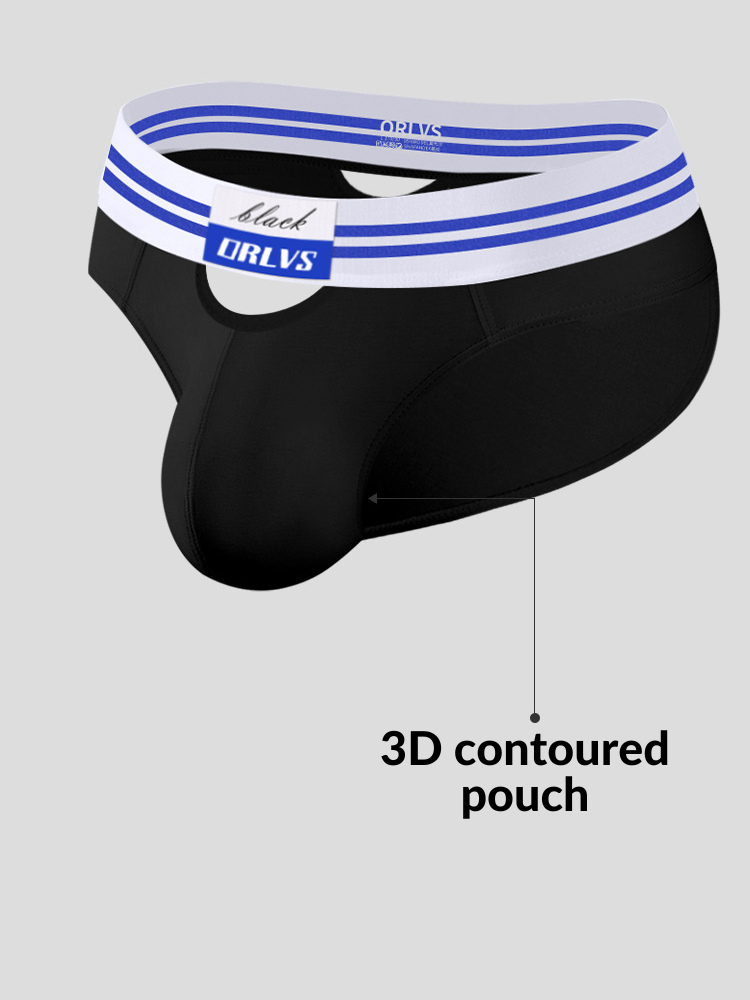 2 Pack Men's Low-Rise Breathable Modal briefs