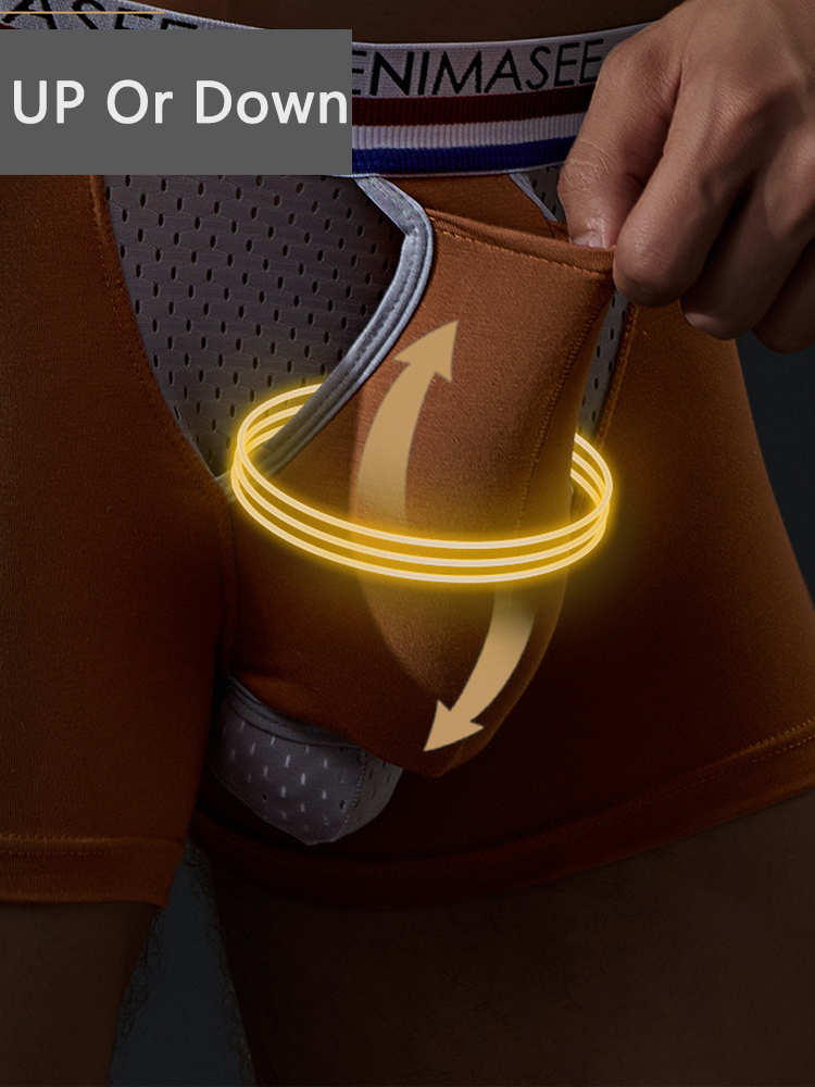 Men's Multi-function Up-pouch Boxer Briefs