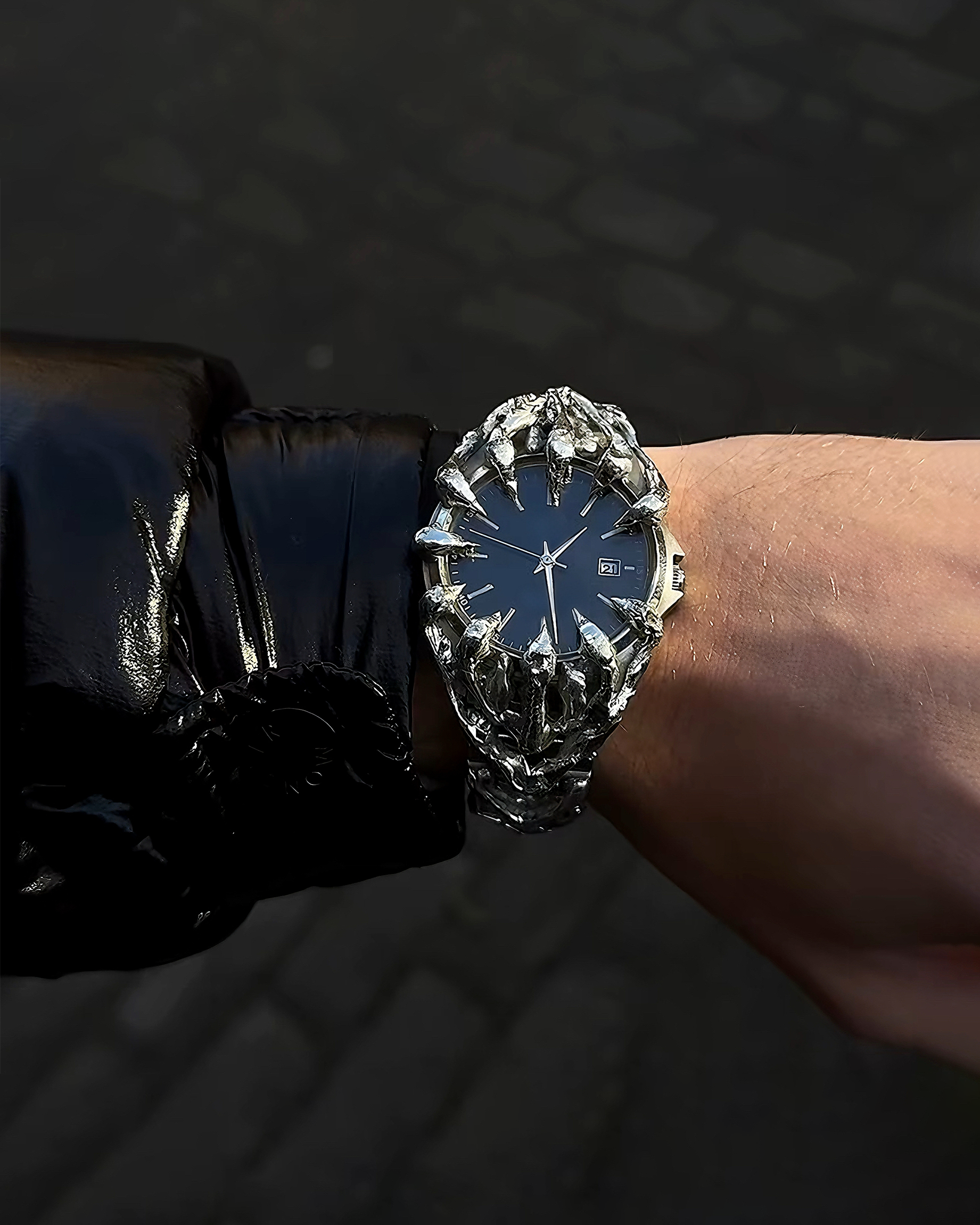 Futuristic Sculptural Metal Watch