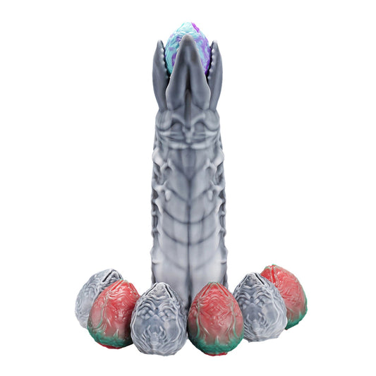 Nothosaur ZERGER - Alien Ovipositor Dildo And Eggs- Monster With Teeth