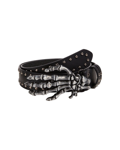 New Skeleton Hand Studded Belt
