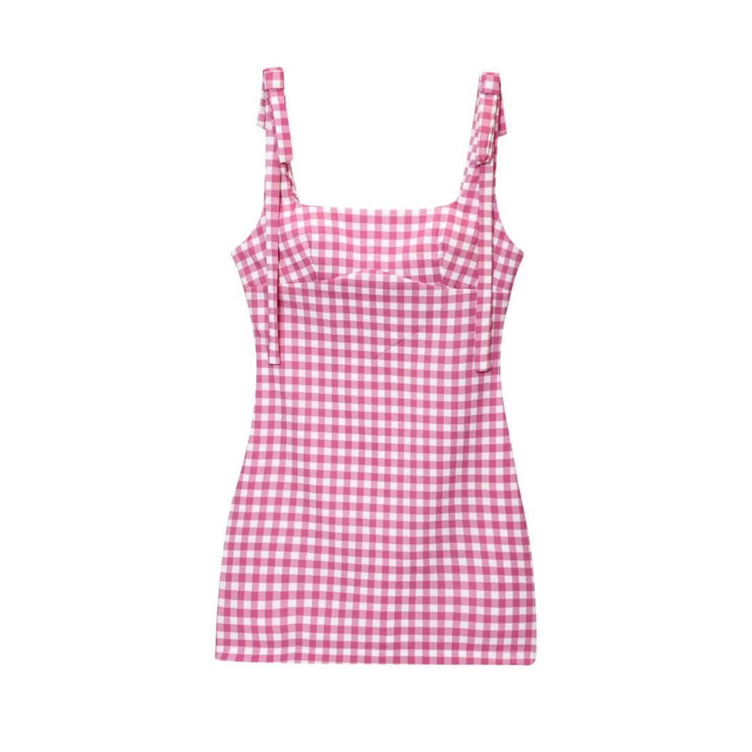 Sweetheart Tie-Strap Mini Dress