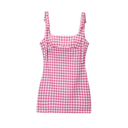 Sweetheart Tie-Strap Mini Dress