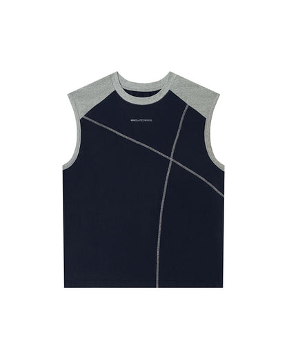 Deconstructed Stitched Ice-Feel Quick-Dry Summer Tank Top
