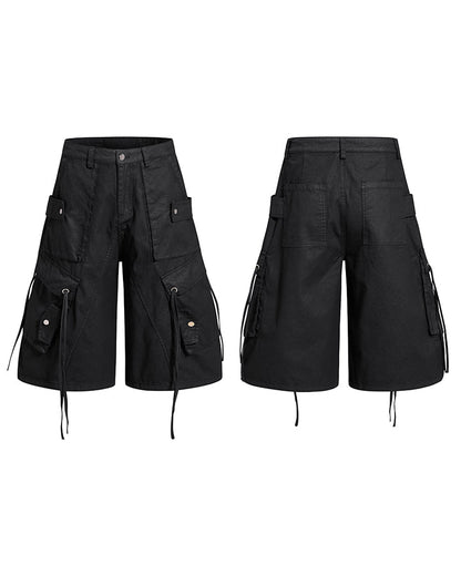 High-Street Drawstring Cargo Shorts