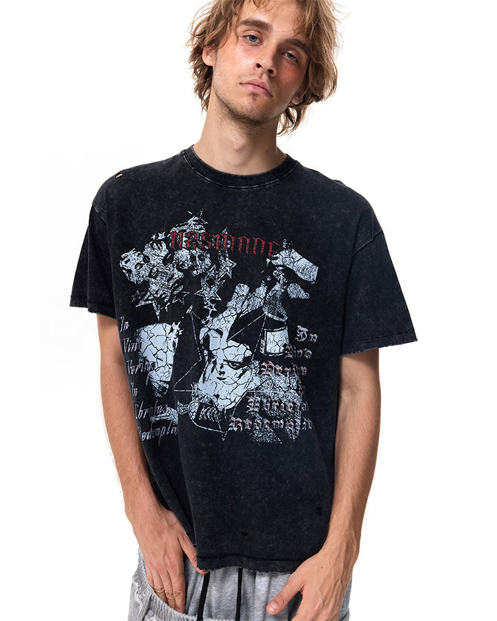 KIIKIO Grunge Distressed Tee