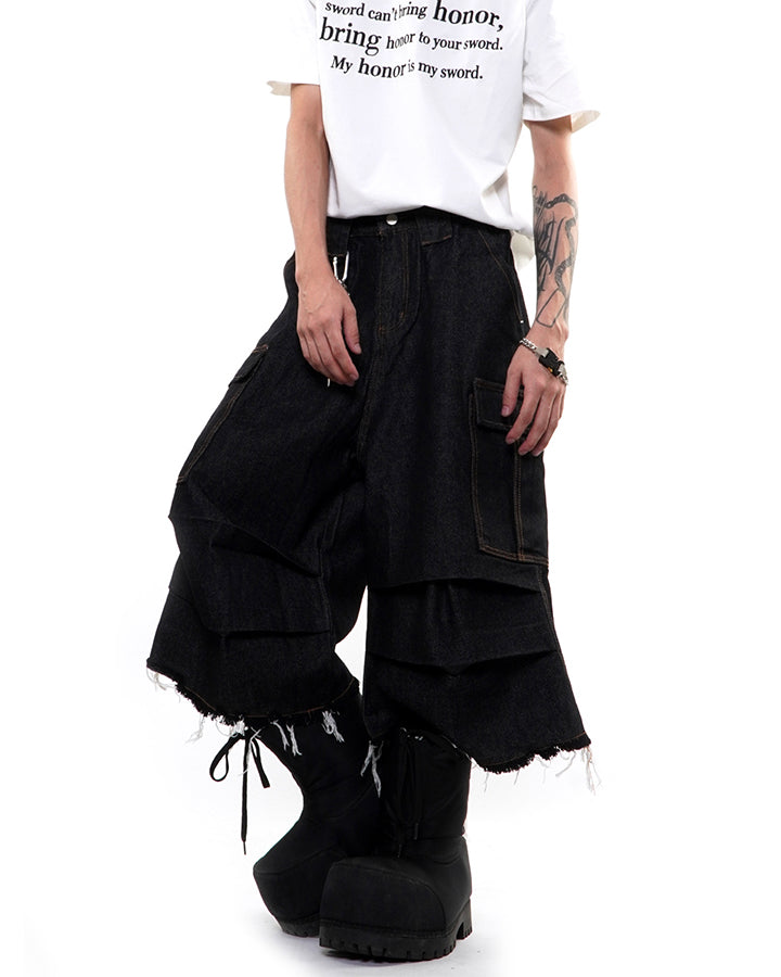KIIKIO Yabi Layered Shorts