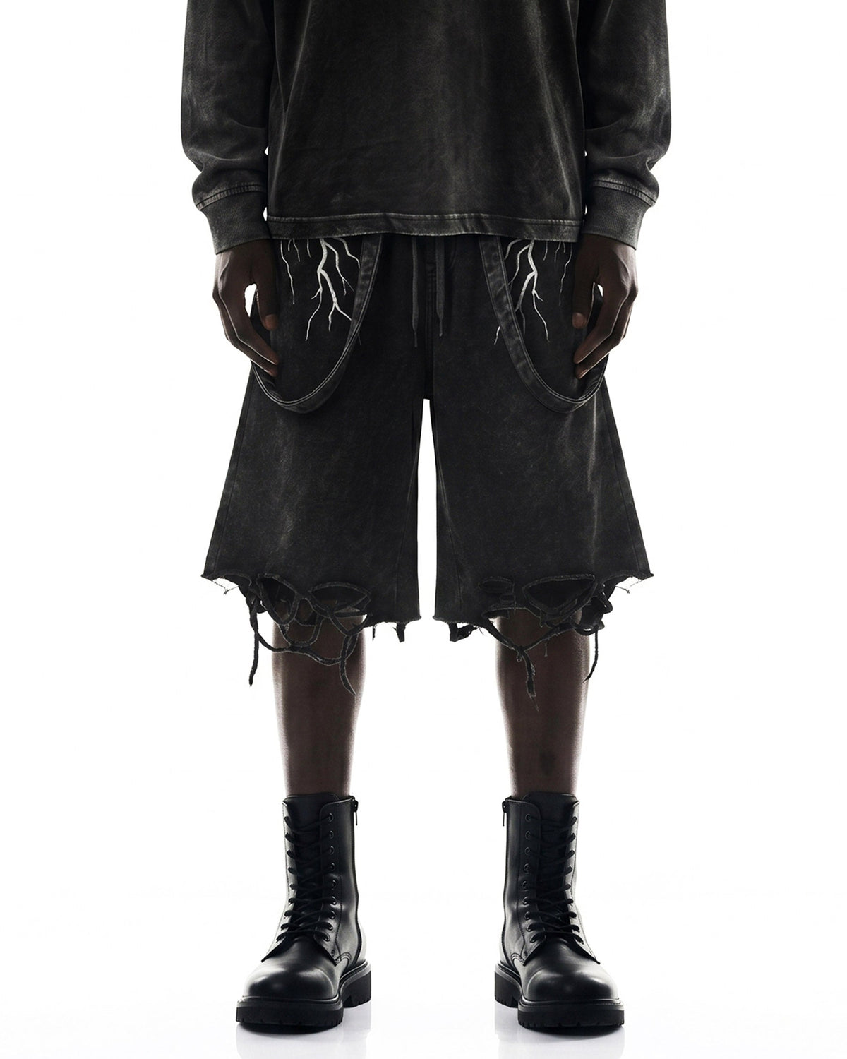 LIGHTNING Series | New Strap Wide-Leg Shorts