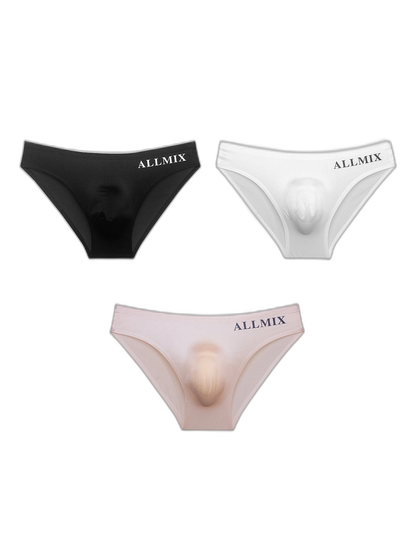 3 Pack ALLMIX Men's Sport Seamless Pouch Briefs