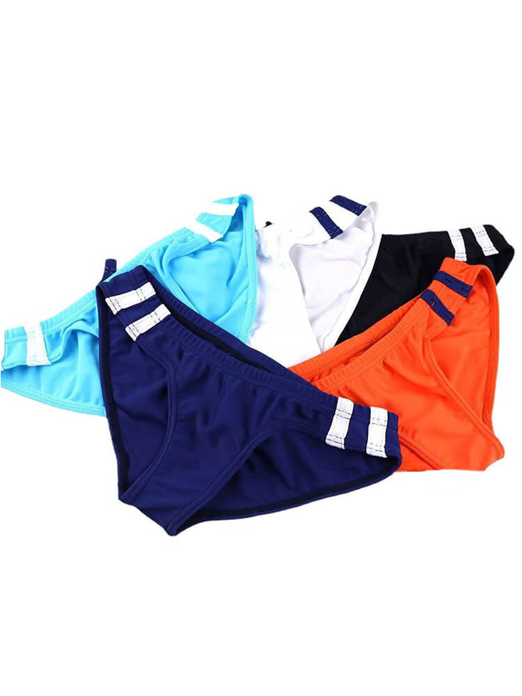 Men's Side Stripe Breathable Low Rise Briefs
