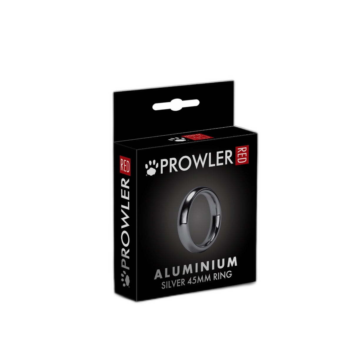 Prowler RED Aluminum Cock Ring 45mm Silver