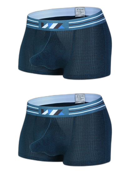2 Pack Separated Pouch Comfy Mens Boxer Briefs