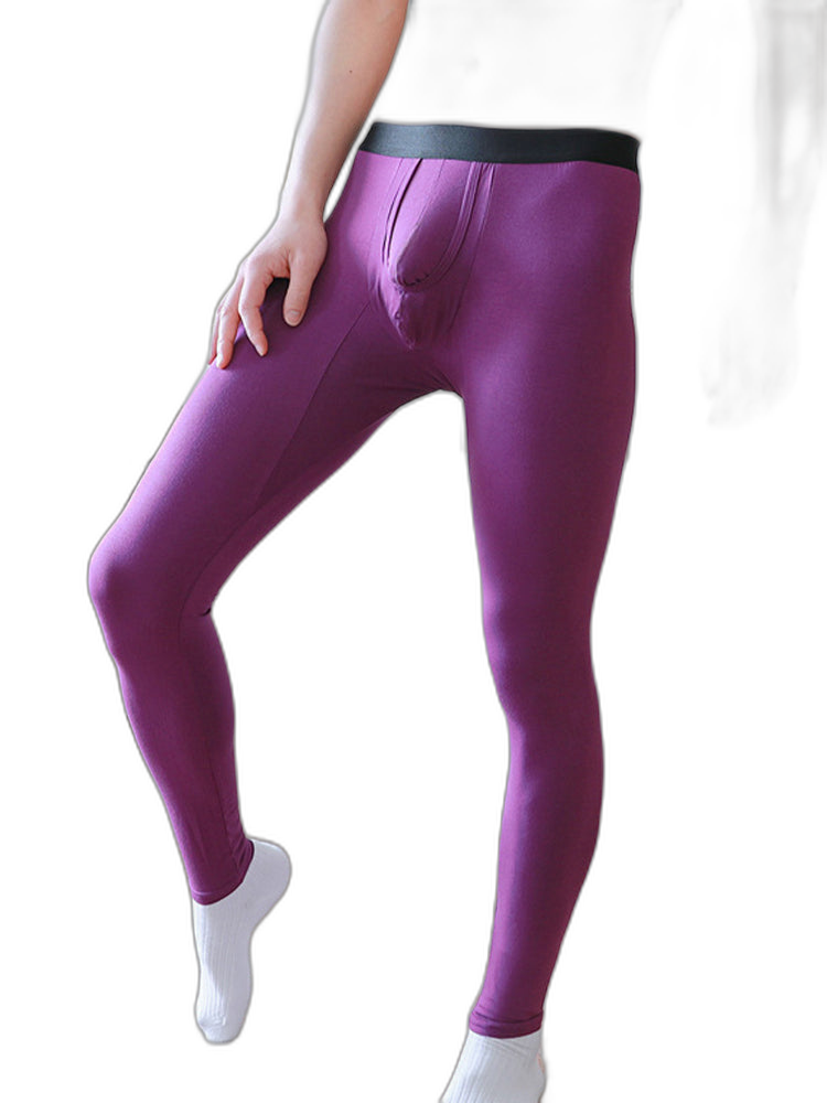Men's Split-opening Pouch Thermal Pants