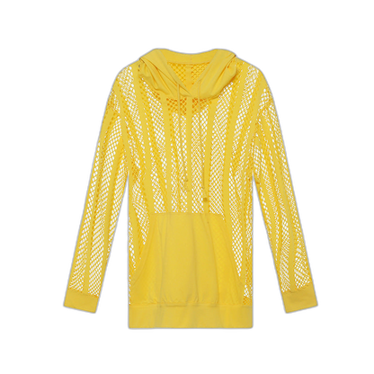 Mesh Long Sleeve Hoodie