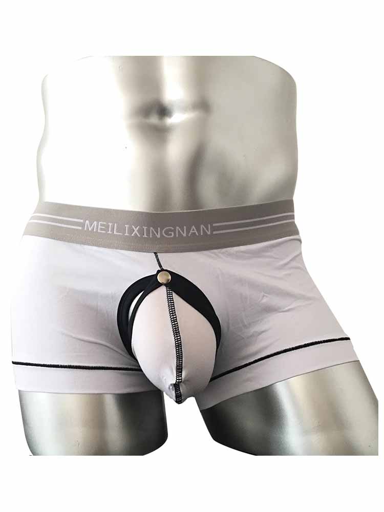 Men's Detachable Pouch Sexy Boxer Briefs
