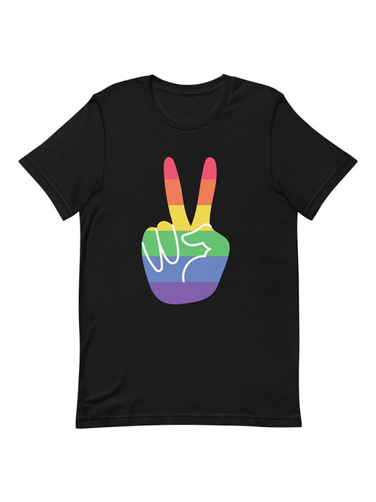 Gay Pride Rainbow Printed Short Sleeve T-Shirt 