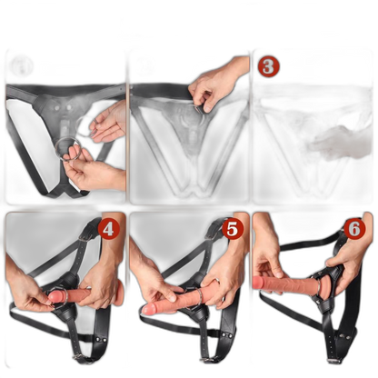 Draven - Leather Strap On Harness