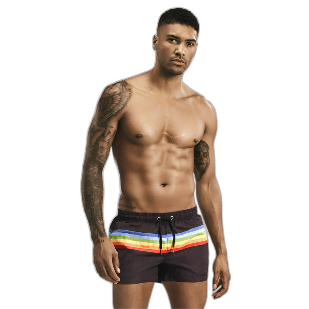 Striped Casual Swim Shorts