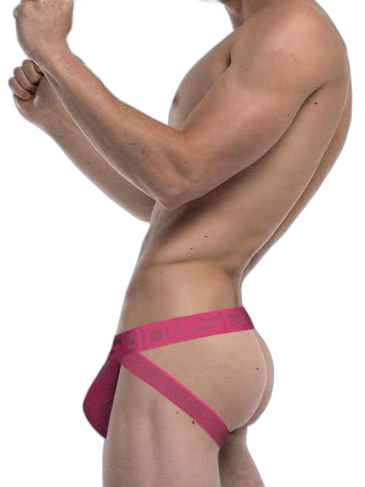 Men's Ribbed Jockstrap Underwear Athletic Supporters