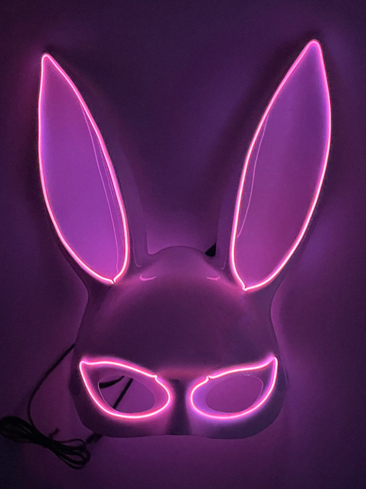 Led Half Face Bunny Mask