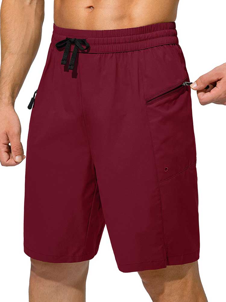 Men's Sexy Quick-Dry Solid Drawstring Beach Shorts