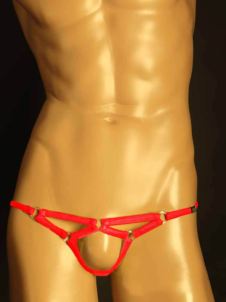 Men's Hollow Bondage Strap Design String Thong