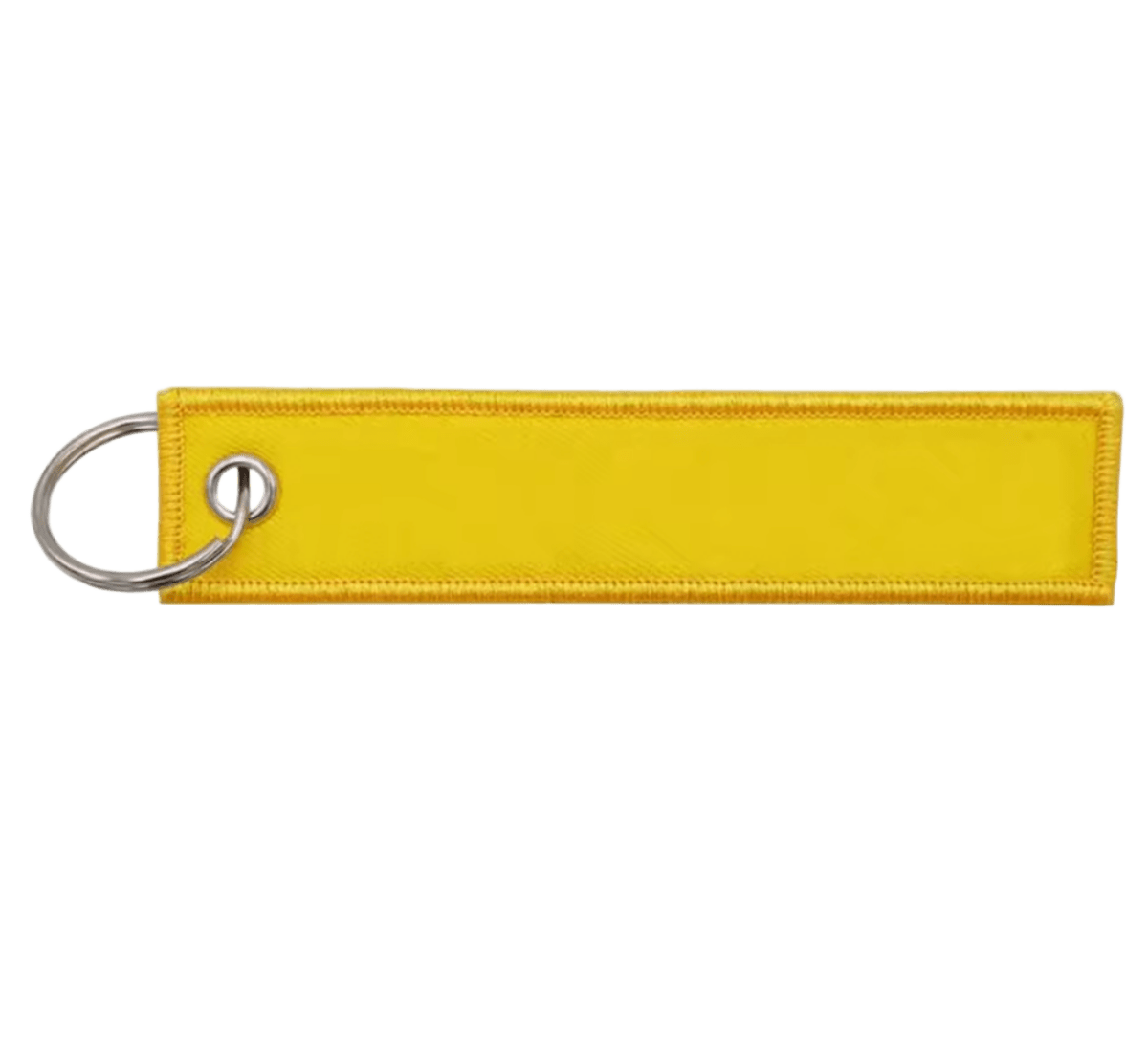 Custom Keyring Tag 13cmx2.8cm Yellow