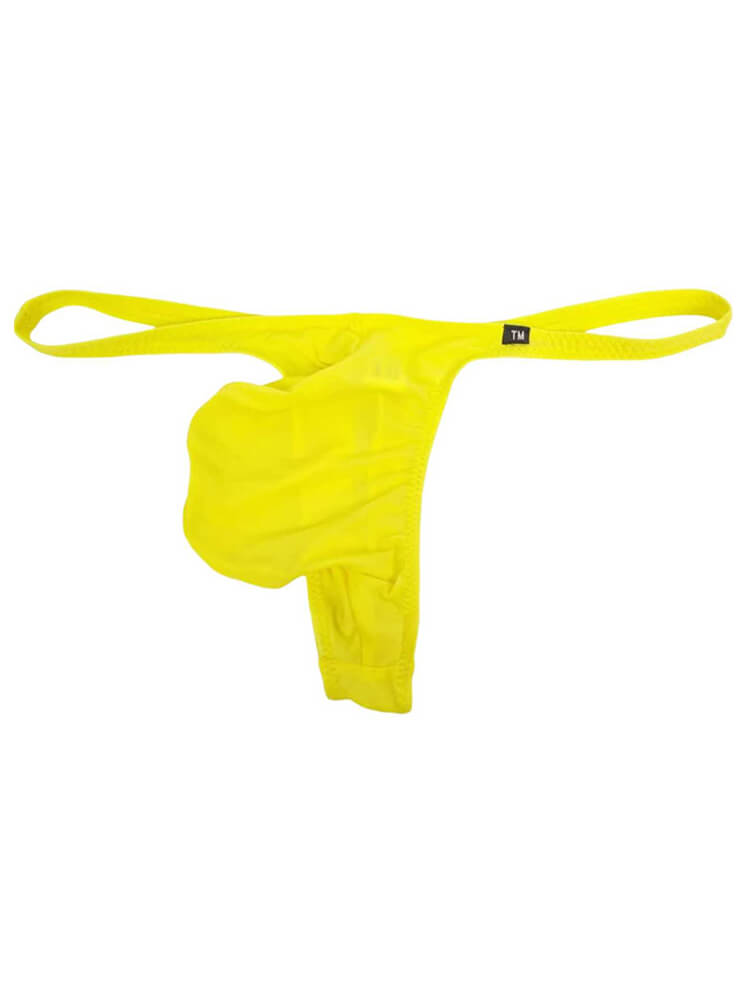 Men's High Elastic U-Convex Pouch Thin Thong