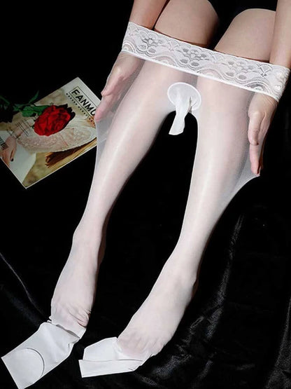 Men's Sensual Sheer Ultra-Thin Velvet Pantyhose