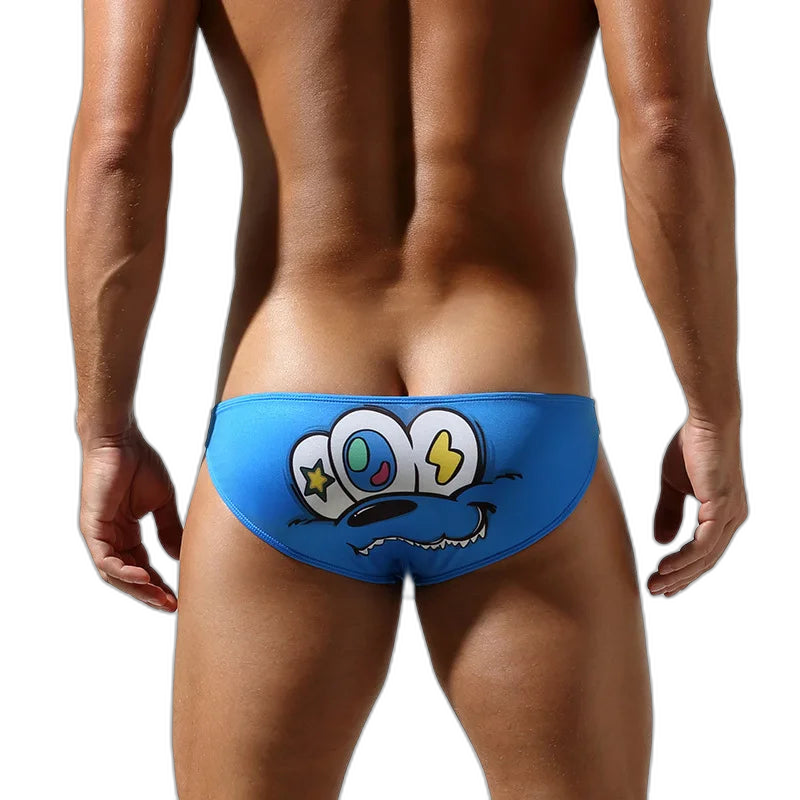 Cartoon Kink Pop Print Men’s Briefs
