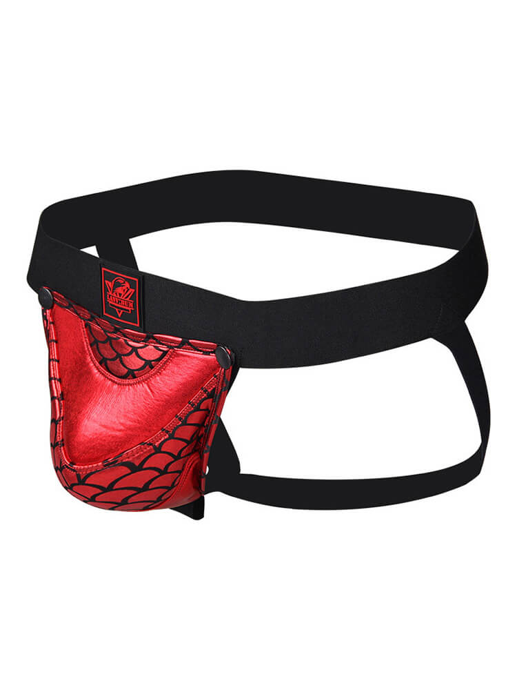 Men's Detachable Colorblock Pouch Hip-Lifting Jockstrap