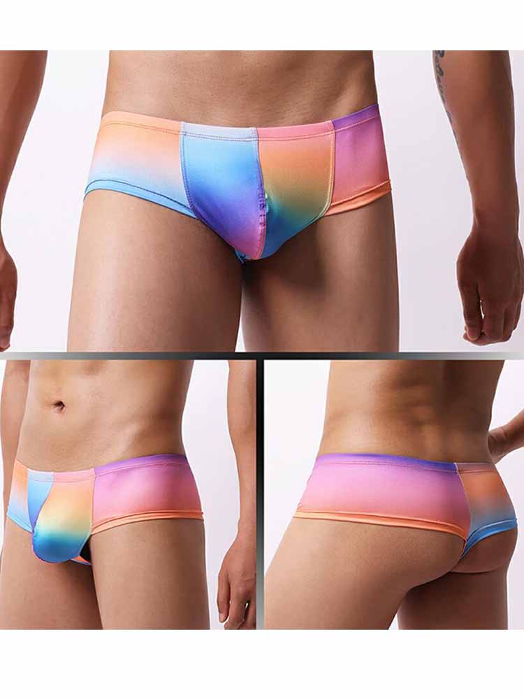Men's Art Printed U-shaped Mesh Boxer Briefs