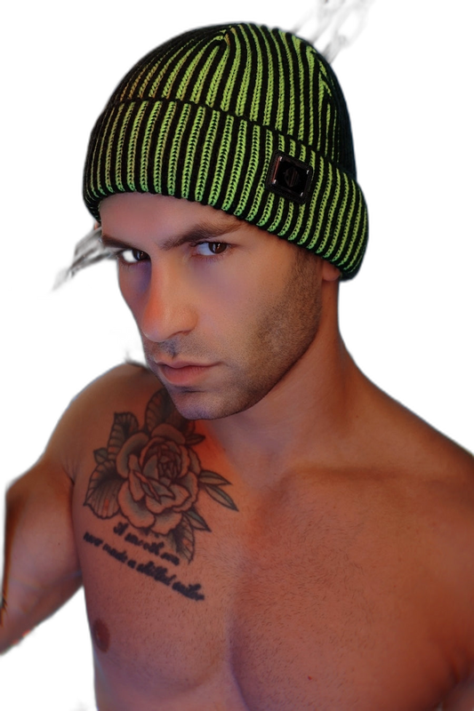 Breedwell Darkroom Rib Beanie Neon Green