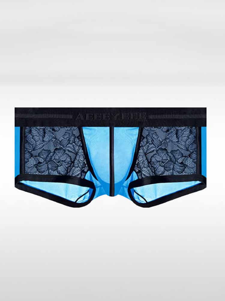Men's Ice Silk Lace Sexy Sheer Ultra-Thin Trunks