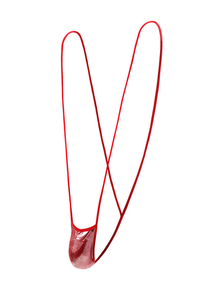 Men's Sexy Shiny One-piece Thong