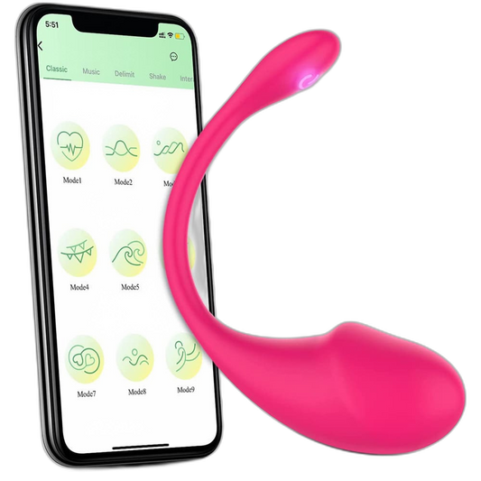 Sperm - App Controlled G-Spot Vibrator - Wearable Panty Toy for Couples