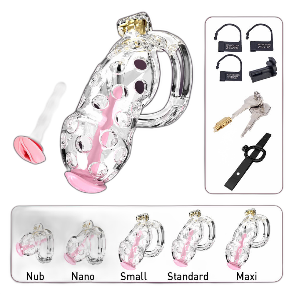 Ensnare - Cock Cage With Belt - 5 Colors & Sizes