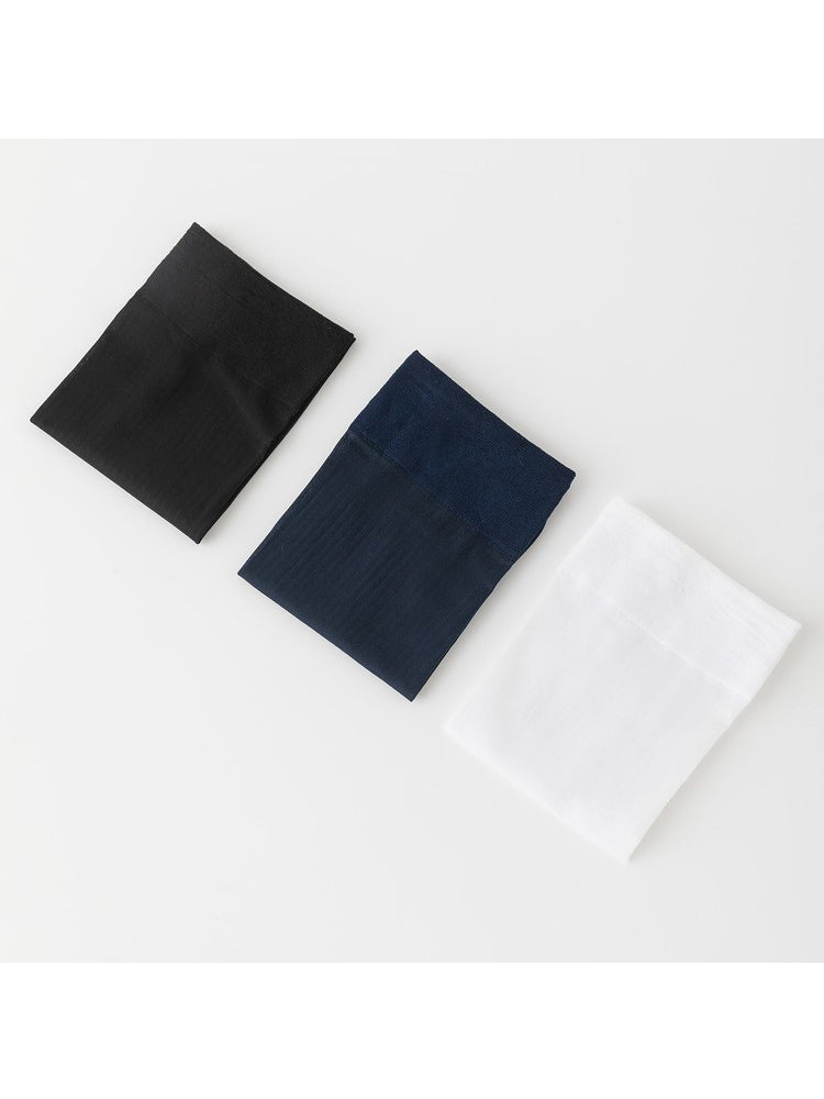 D.M Men's Vertical Striped Sheer Thin Socks