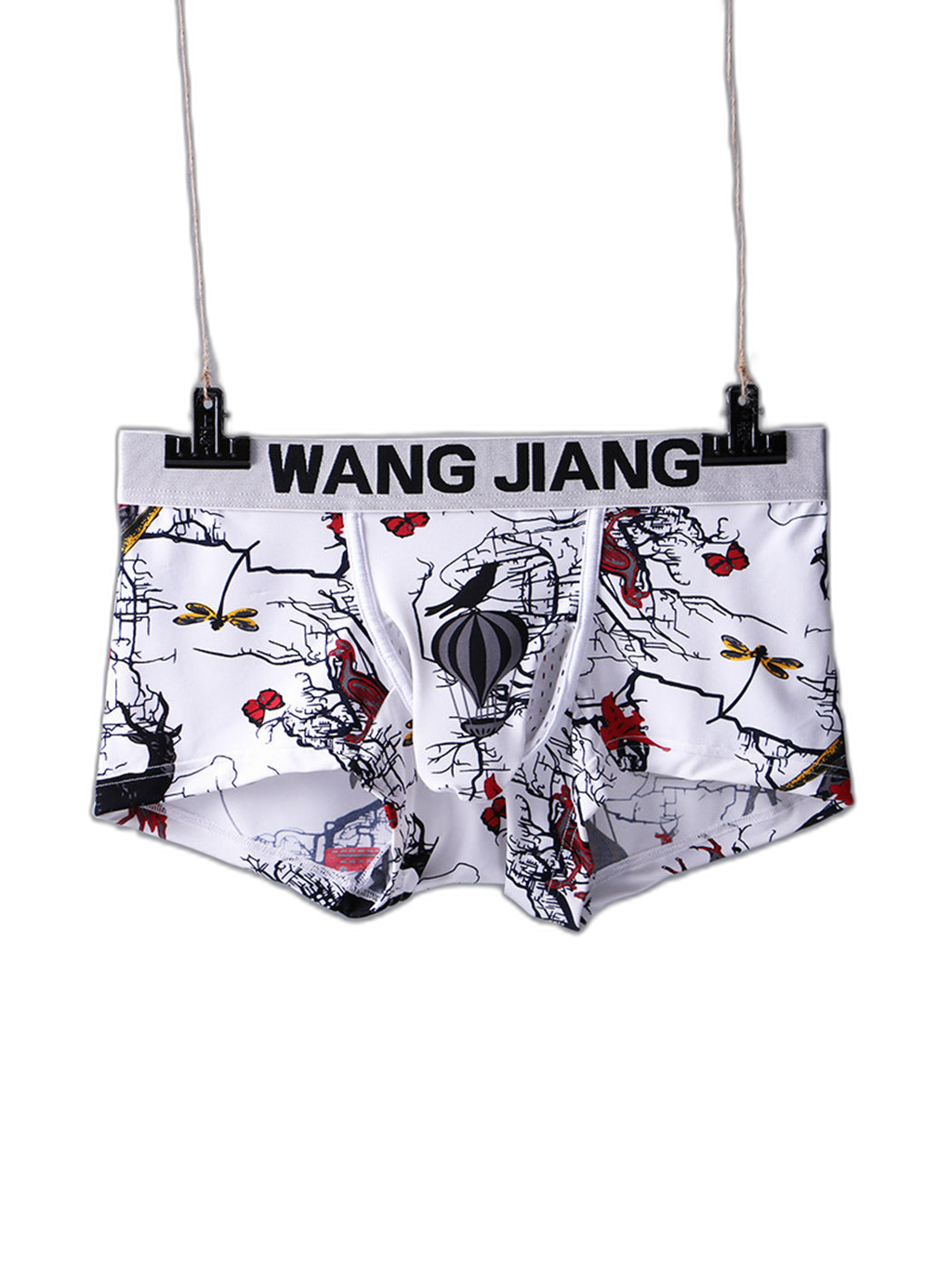 3 Pack Men's Ice Silk Trunks with Separated Pouch Design