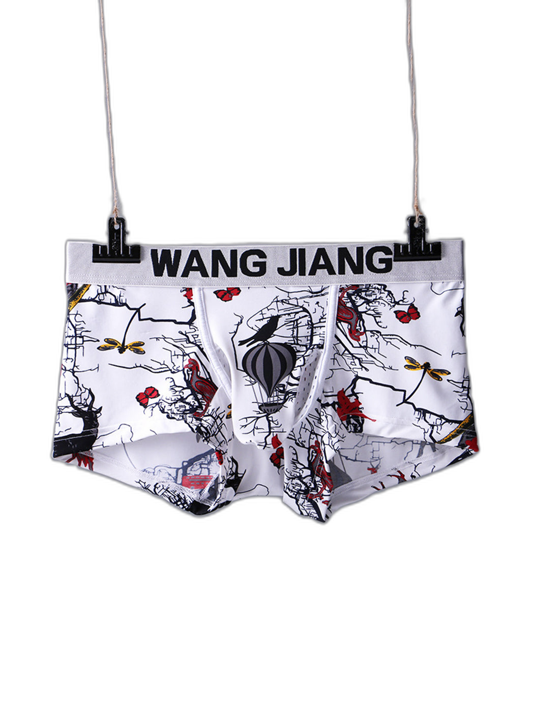3 Pack Men's Ice Silk Trunks with Separated Pouch Design