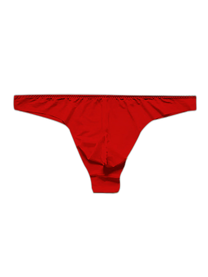4 Pack Men's Seamless Ice Silk Sports Sexy Solid Color Thong & Strings