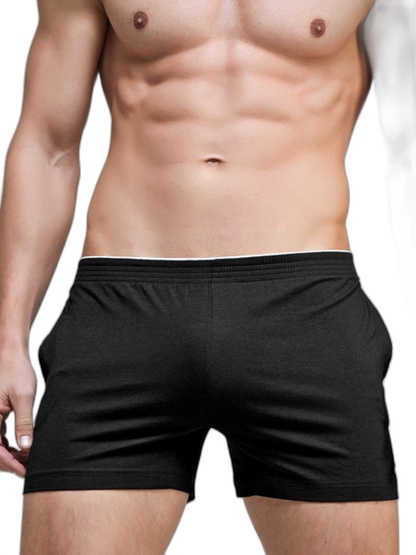 Solid Color Modal Home Boxers for Men