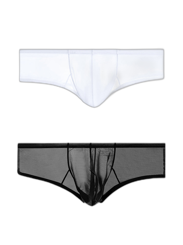 2 Pack Men's Breathable Sheer Elegance Quick-Dry Ultra-Soft Trunks