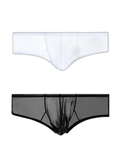 2 Pack Men's Breathable Sheer Elegance Quick-Dry Ultra-Soft Trunks
