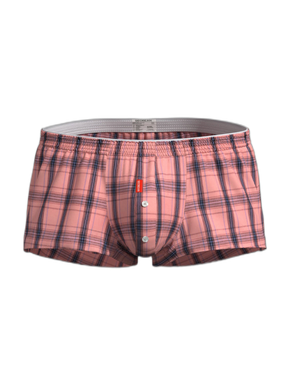 2 Pack Men's Supportive Large Pouch Odor-Resistant Antibacterial Seamless Boxer Shorts