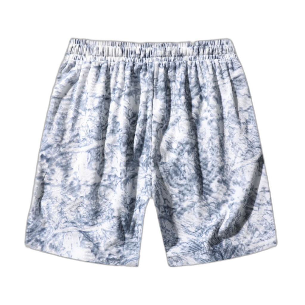 Washed Camo Corduroy Shorts