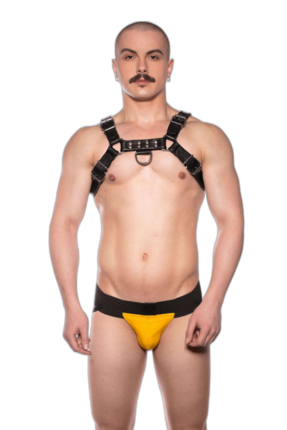 Prowler RED Leather Bull Harness Black